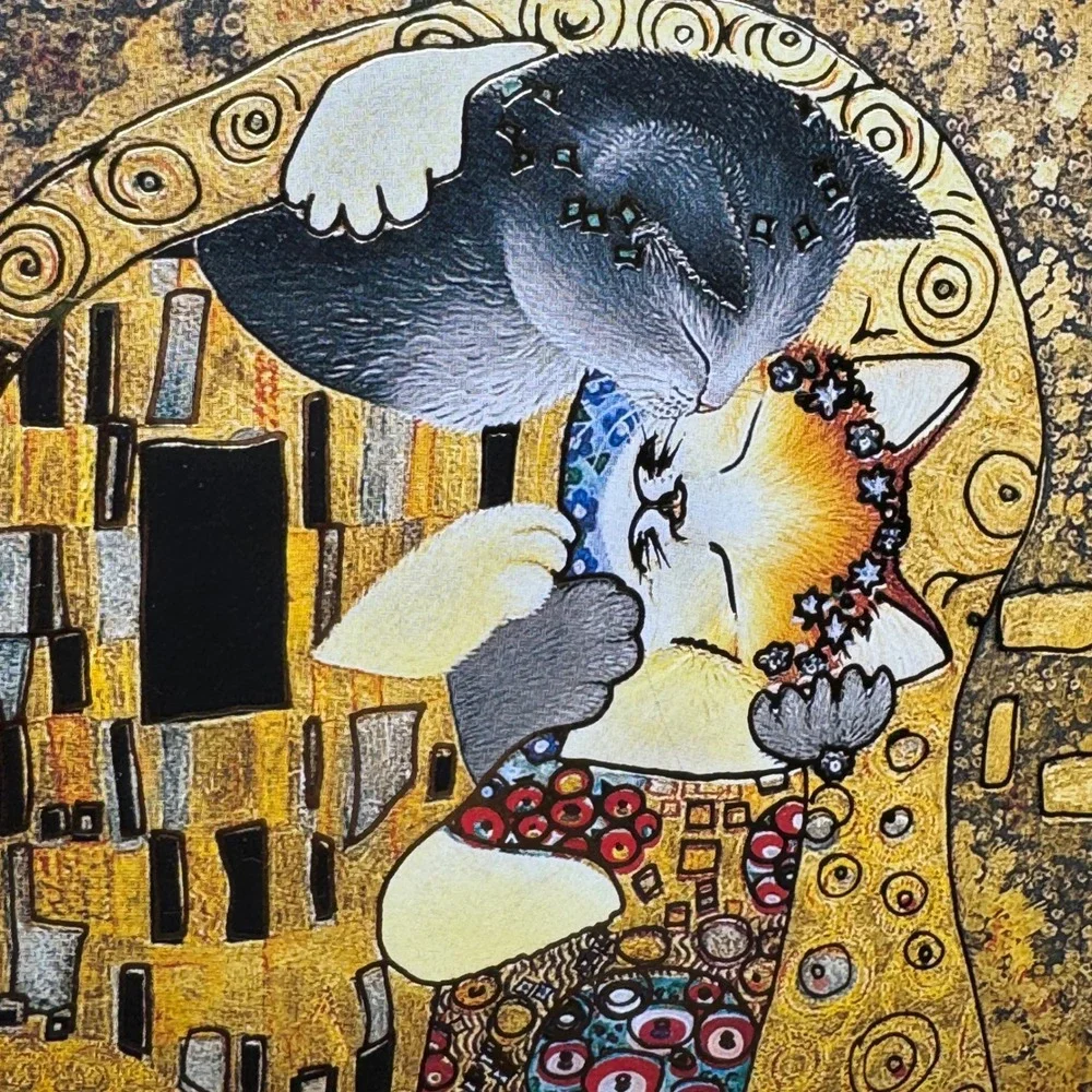 Anna Wischin Katzenkuss Spiral Notebook Cat Kiss Klimt Art‎ Luka Basic Edition